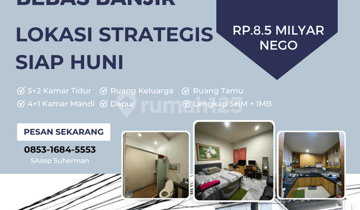 rumah di otista jakarta timur bebas banjir strategis siap huni