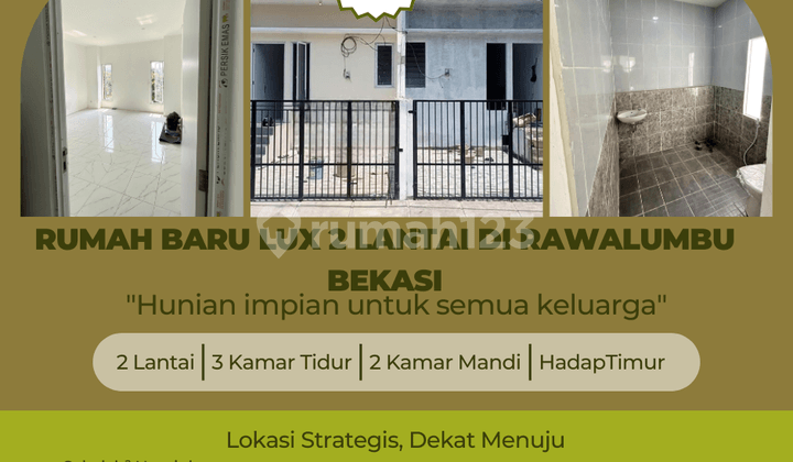 rumah baru 2lantai di rawalumbu bekasi siap huni bebas banjir