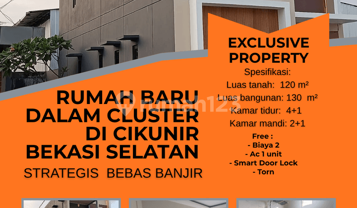 Rumah Baru Dlm Cluster Cikunir Bekasi Selatan Strategis Nobanjir