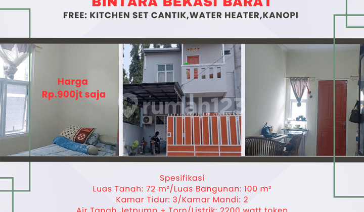 Hunian Nyaman Dalam Cluster One Gate 2 Menit ke Jakarta Timur di Bintara Bekasi Barat