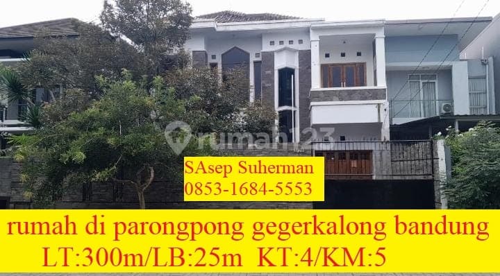 Rumah di Pondok Hijau Gegerkalong Bandung Asri Nyaman Aman Bebas Banjir