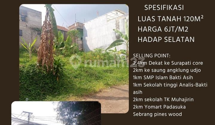 tanah di cimenyan bandung bebas banjir lokasi strategis