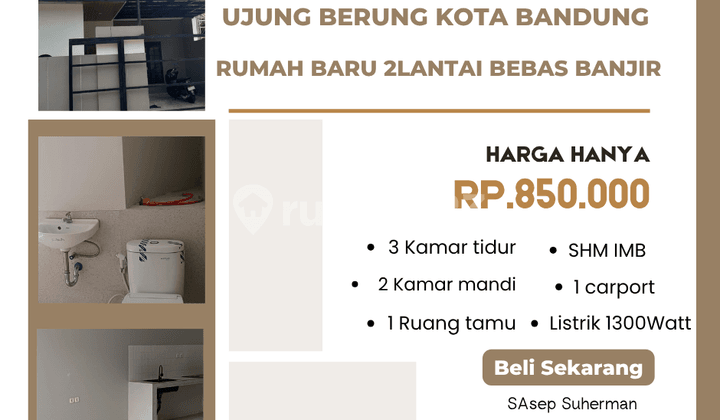 rumah SHM di cijambe indah ujung berung kota bandung bebas banjir