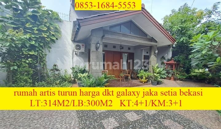 Rumah Artis Turun Harga Dkt Galaxy Jaka Setia Bekasi Bebas Banjir Strategis