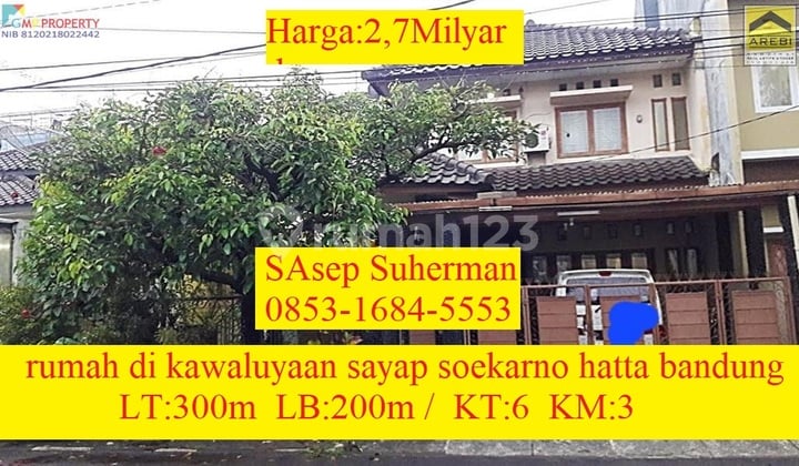 Rumah di Kawaluyaan Sayap Soekarno Hatta Bandung Strategis Bebas Banjir