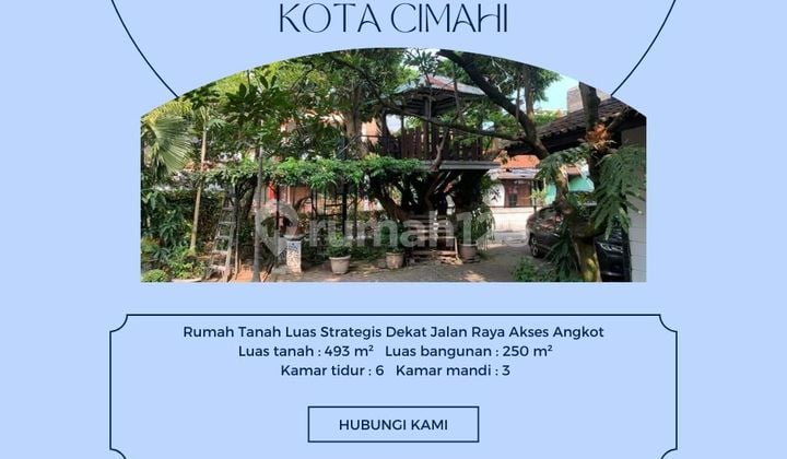 rumah tanah luas melong cimahi selatan kota cimahi lokasi strategis bebas banjir