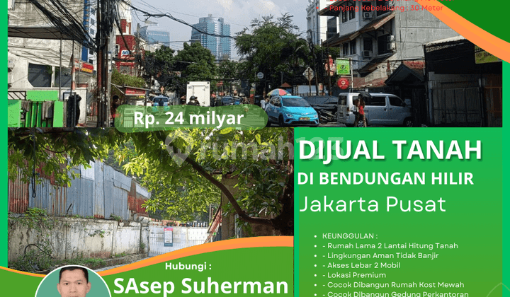 rumah lama hitung tanah bendungan hilir tanah abang jakarta pusat