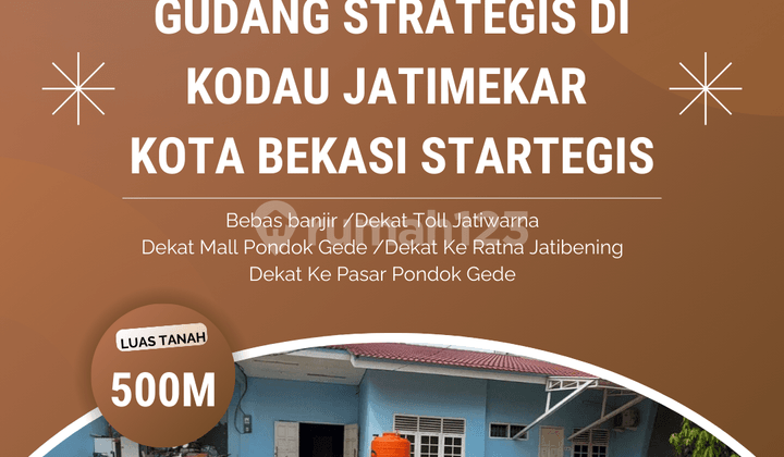 Gudang Siap Pakai Cocok U/ Produksi Frozen Food Kodau Jatimekar