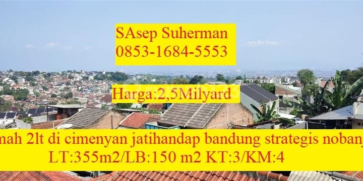Rumah 2lt di Cimenyan Jatihandap Bandung Strategis Bebas Banjir