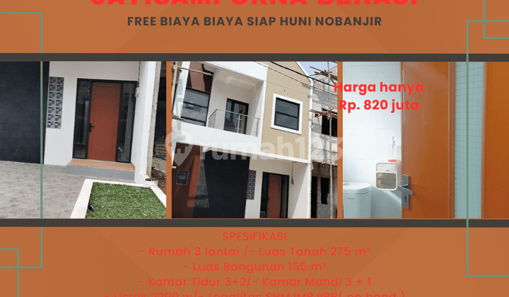 rumah MURAH scandinavian di jatisampurna bekasi siaphuni nobanjir