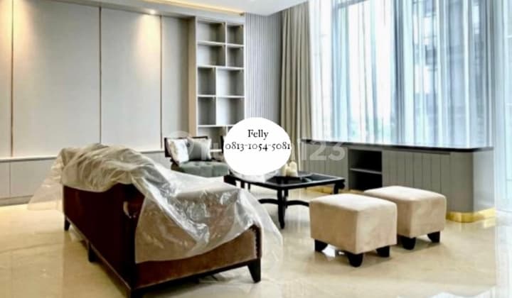 Apartemen Senopati Suites II – 3BR (207 m2) (Rare Unit), Brand New Furnished & Decor, Ready To Move In, Low Floor Best View, $3000/Month, Senopati, Jakarta Selatan