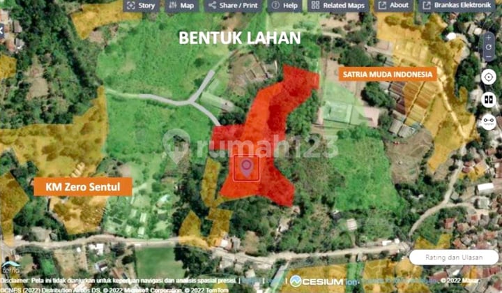 Murah Tanah di Ciawi Bogor - Lt: 11.875 M², 1,5 Juta / M², Ciawi, Bogor