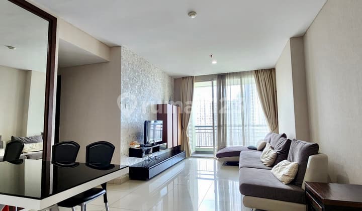 Central Park Residences 2BR (77 m²) Furnished, Best View Middle Floor Tower Alaina - 110 Juta/Tahun, Central Park, Jakarta Barat