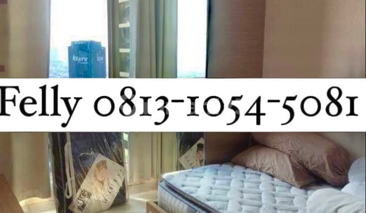 Disewakan Apartemen Central Park Residences - 2BR+1 (82.5 m²) Furnished, High Floor, 160 Juta/Tahun, Central Park, Jakarta Barat