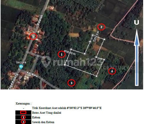 Tanah Di Blok Palasah Gantar Indramayu