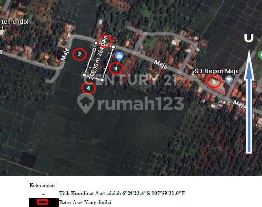 Di Jual Tanah Blok Maja Gantar Indramayu