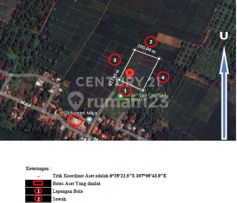 Di Jual Tanah Blok Lapangan Bola Gantar Indramayu