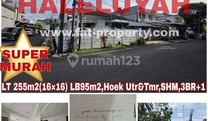 Super Murah! Dijual Rumah Tua Hitung Harga Tanah di: Taman Meruya Ilir Blok D ,Jakarta Barat.