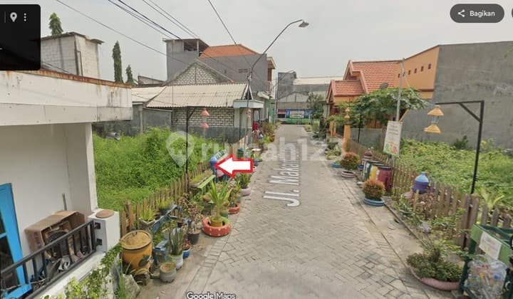 Tanah Manyarejo Manyar Gresik Jual cpt B.U 100 m Jl Raya Provinsi