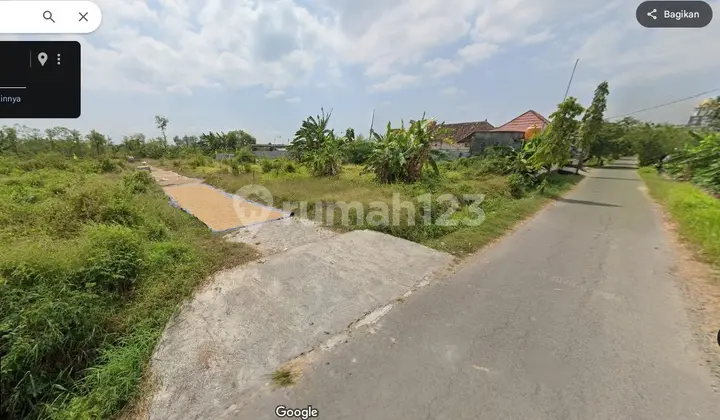 Tanah Murah Tanjung Lamongan Dijual cpt B.U Poll dkt Jl. Provinsi