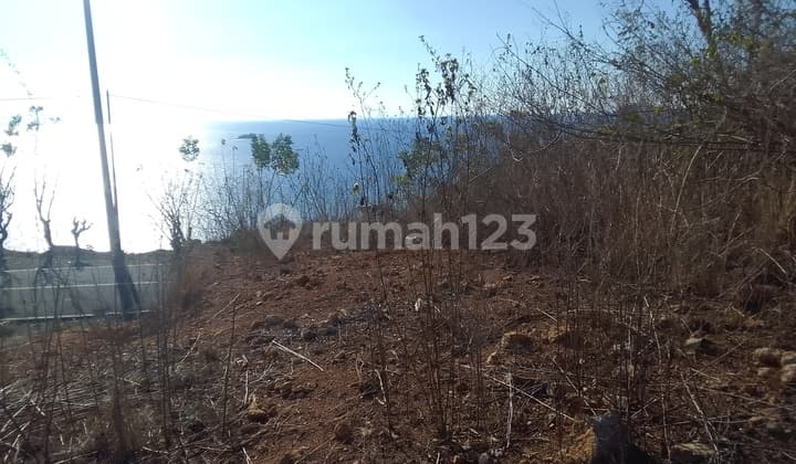 Tanah di Pinggir Jalan Raya. Lokasi Berada di Bukit Dengan Sunset Dan Ocean View