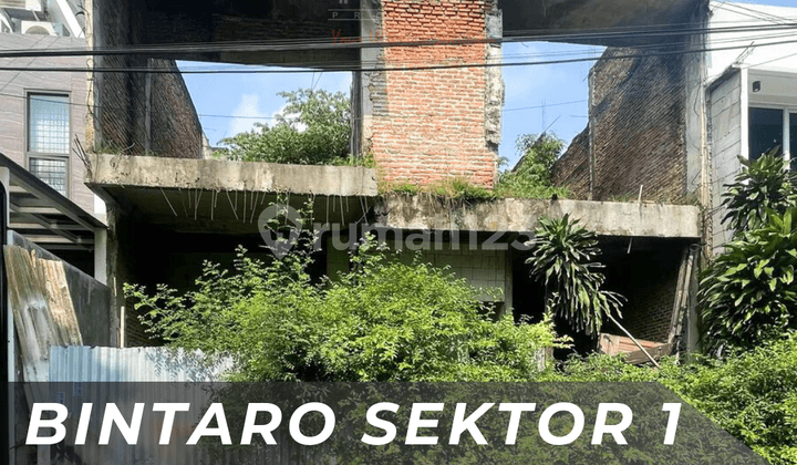 Rumah Belum Jadi Hitung Tanah di Sektor 1 Bintaro Jakarta Selatan