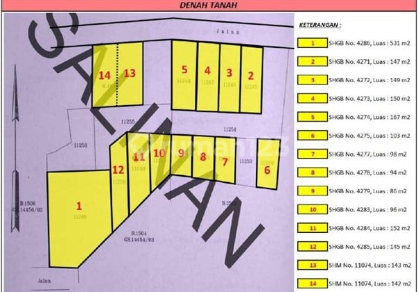 Dijual cepat 1 bidang Tanah dan bangunan Murah Luas 147 m2 di Jl Bea Cukai, Kota Tangerang Selatan