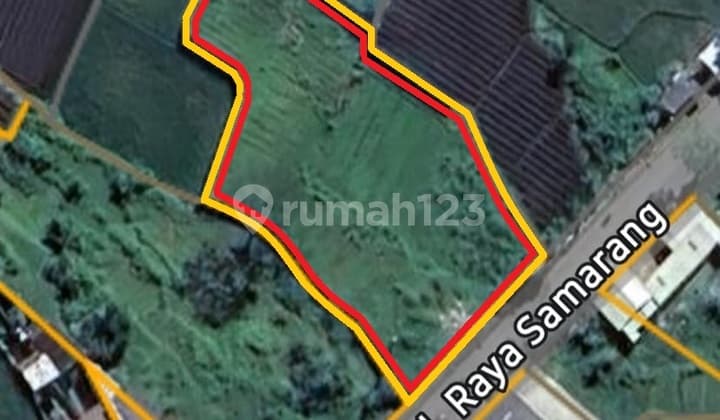 Tanah SHM 2.093 M² Keliling Benteng Mainroad Jl Raya Samarang