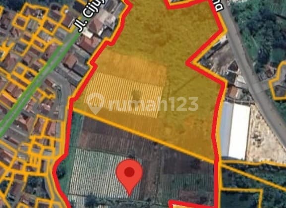 Tanah 2,2 Ha, Akses 2 Muka dan di Benteng Jl Raya Cibungbulang