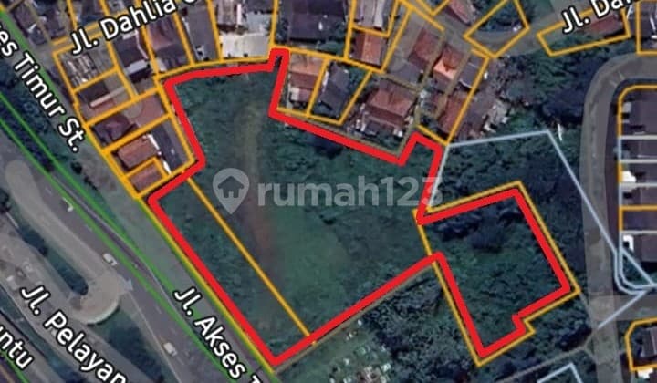 Tanah Bsd City Tangsel Strategis Luas 6.417 M² Jl Rawabuntu Raya