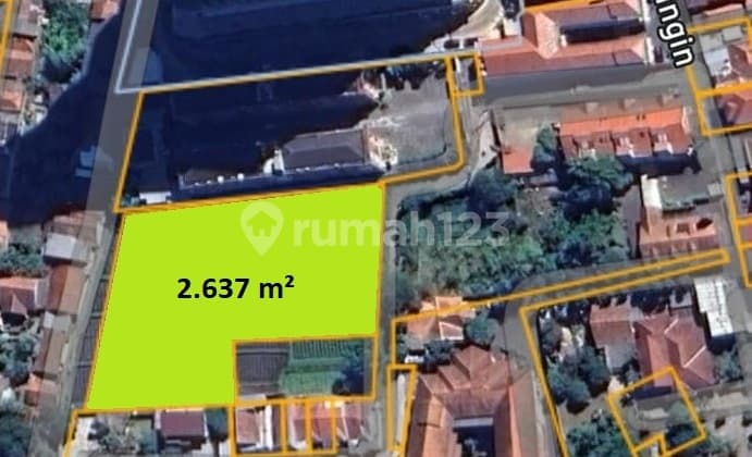 Tanah Kotak SHM 2.637 M², Blkang Apartemen Louvin Jatinangor #