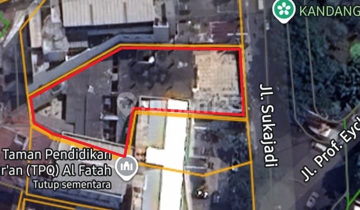 Tanah SHM 1.095 M² Sebrang Rs Hasan Sadikin Mainroad Jl Sukajadi