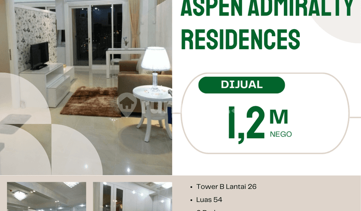 Dijual Apartemen Aspen Admiralty Residences