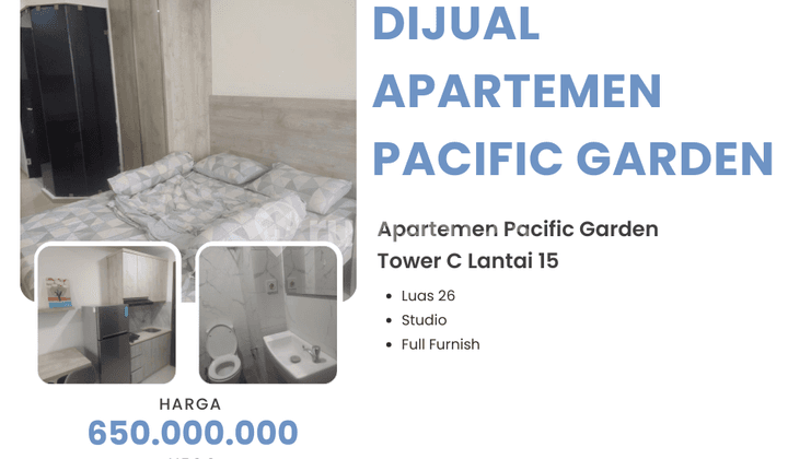 DIJUAL APARTEMEN PACIFIC GARDEN ALAM SUTERA