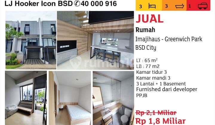 for sale imagihaus the greenwich house bsd city