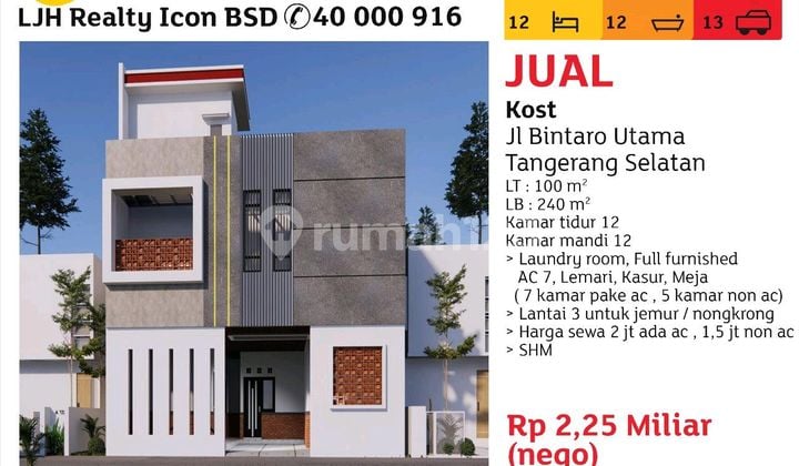 Kost Jln Bintaro Utama Tanggerang Selatan Kost Jln Bintaro Utama Tanggerang Selatan