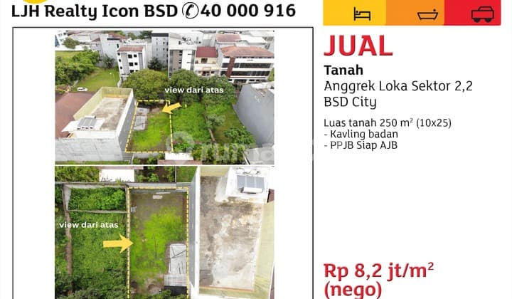 Kavling Anggrek Loka Bsd City