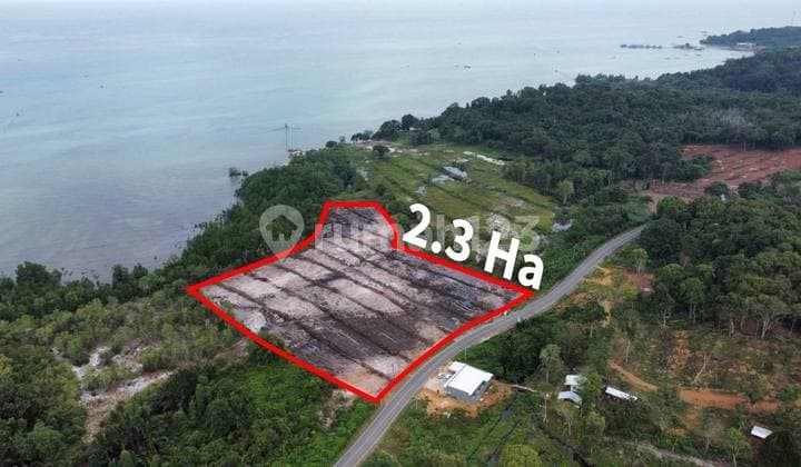 Dijual Tanah Cantik 2.3 Ha view laut di Pulau Belitung