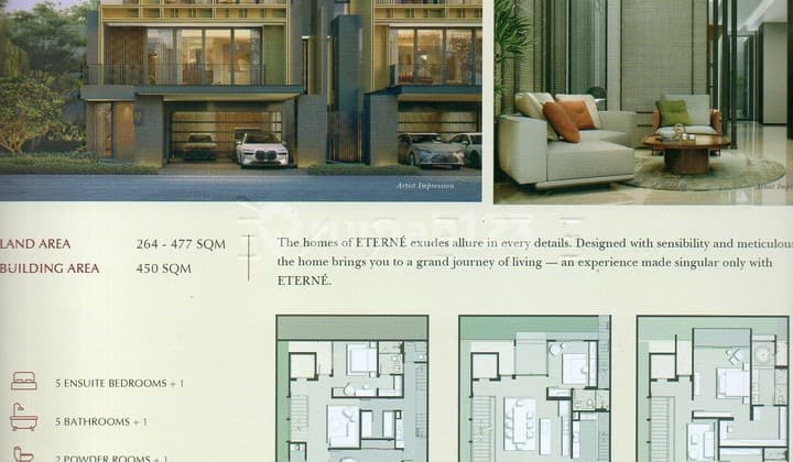 Last Unit Corner Taman Diskon 15% Cluster Enchante Residence Bsd City