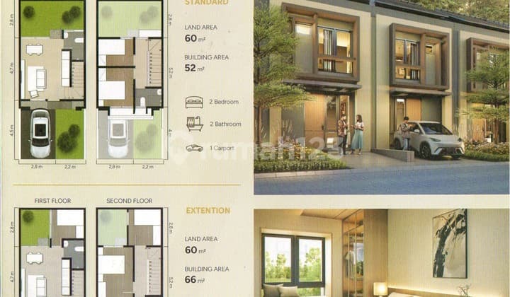 Rumah Baru Bsd Rp. 1,2 Man Cluster Lynelle Parc Vireya Bsd City