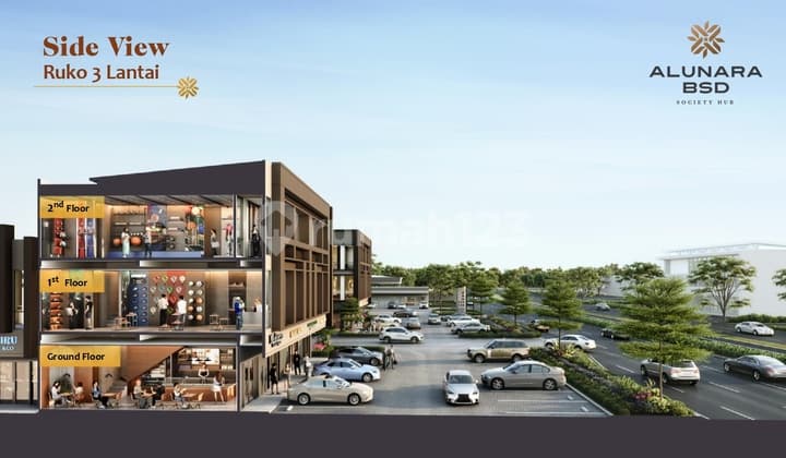 Ruko Hadap Jalan Tanpa DP - Alunara Society Hub BSD City