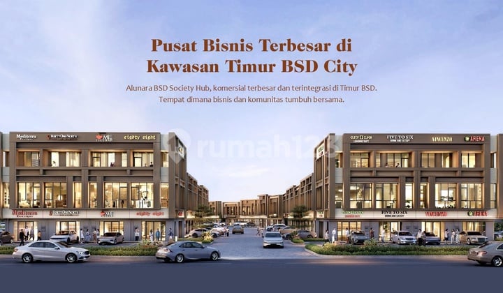 Ruko Alunara BSD City - Termurah KPR Free DP