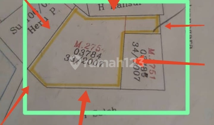 Jual Tanah Jln Husein Sastranegara, Tangerang