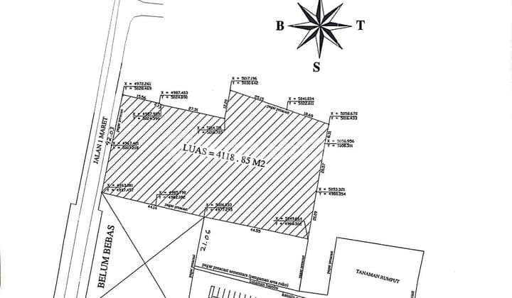 Dijual Tanah Jl. Satu Maret, Kalideres