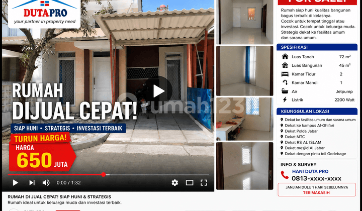 House For Sale Quick Move-In Ready In Pinus Regensi