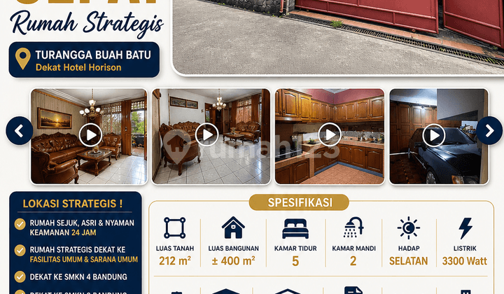 Strategic House, Priced Below Market, Quick Sale in Turangga Buah Batu
