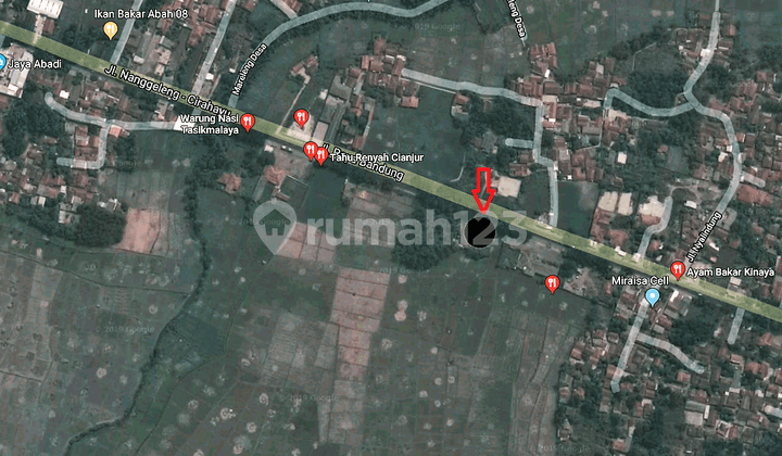 Kavling Jalan Besar, Strategis Ramai, Murah Di Cianjur Jawa Barat