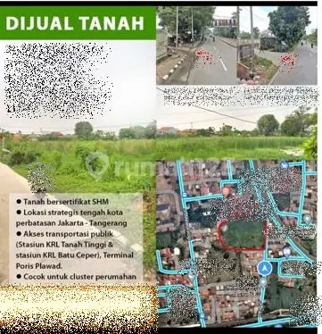 Tanah Kavling di Tanah Tinggi Tangerang Lokasi Strategis