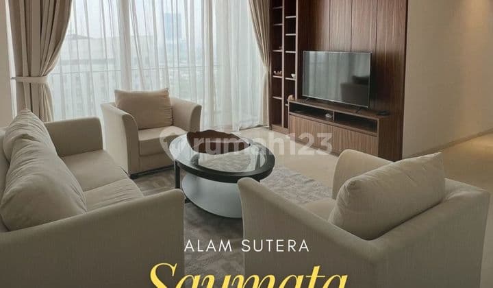 For Sale: 2-Bedroom Unit at Saumata Alam Sutera Apartment, Area 124m2, Price Rp 3.5m.