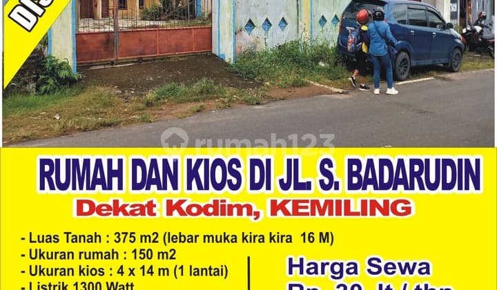Rumah dan Kios di Pinggir Jalan Cocok untuk usaha